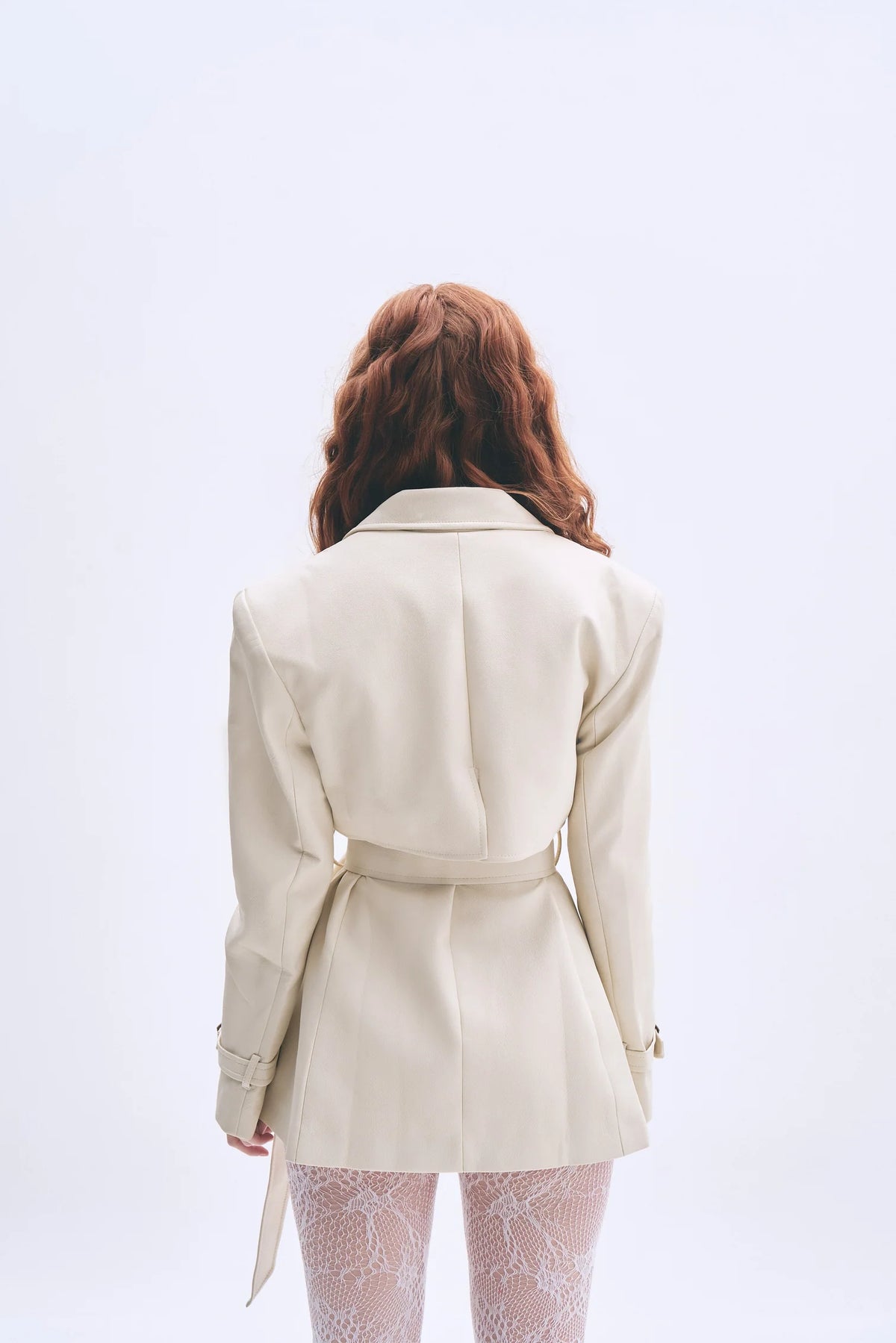 LONDON MILKY FAUX LEATHER JACKET