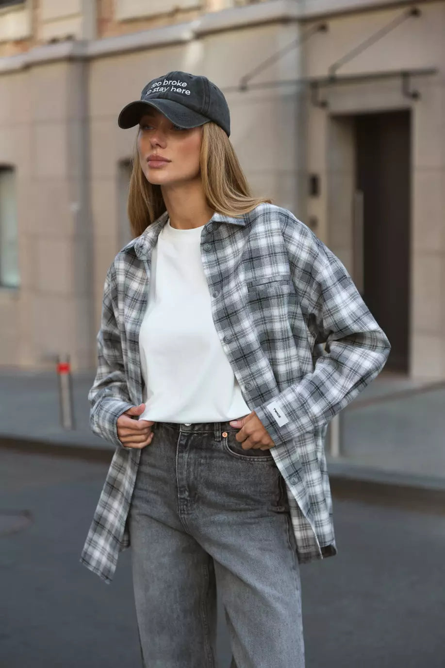 Gray shirt