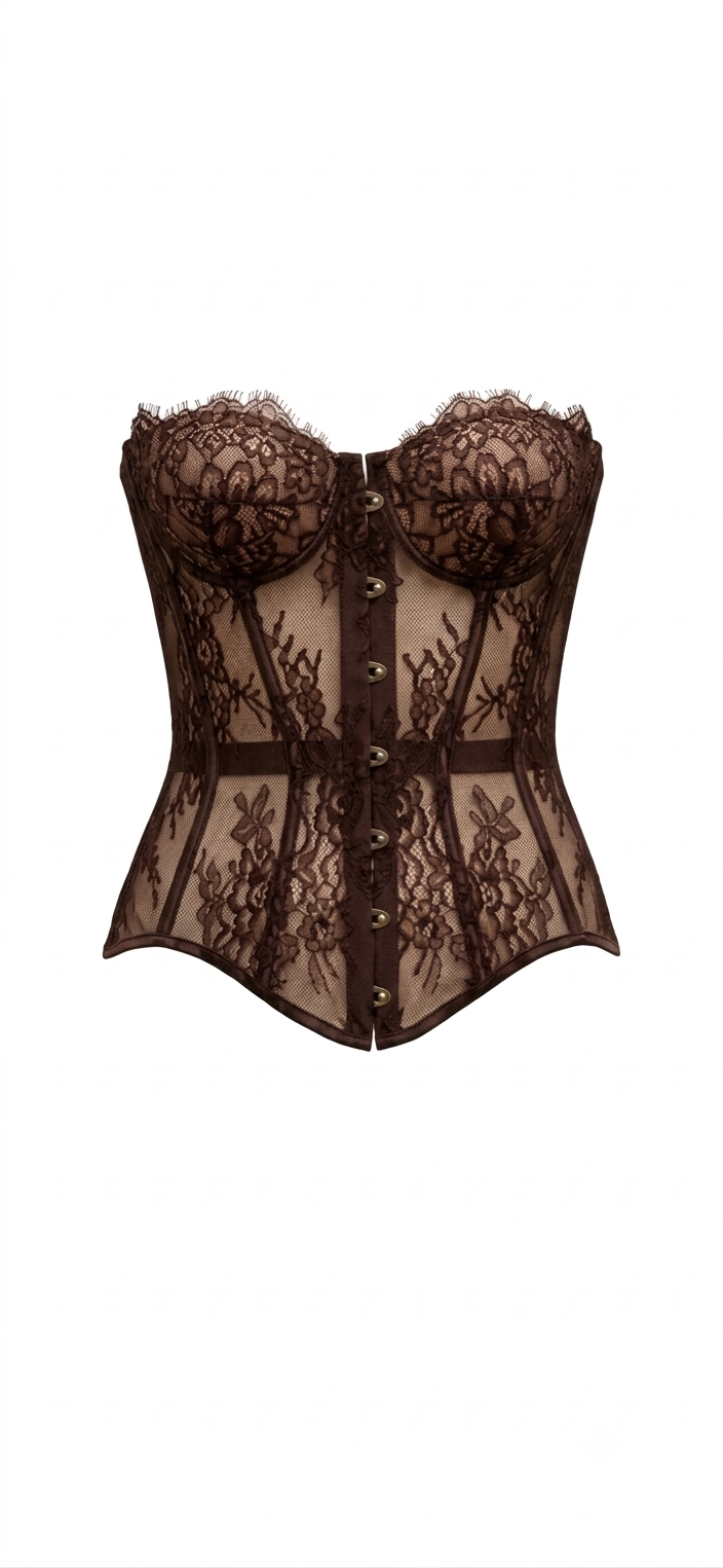 Brown Lace Corset