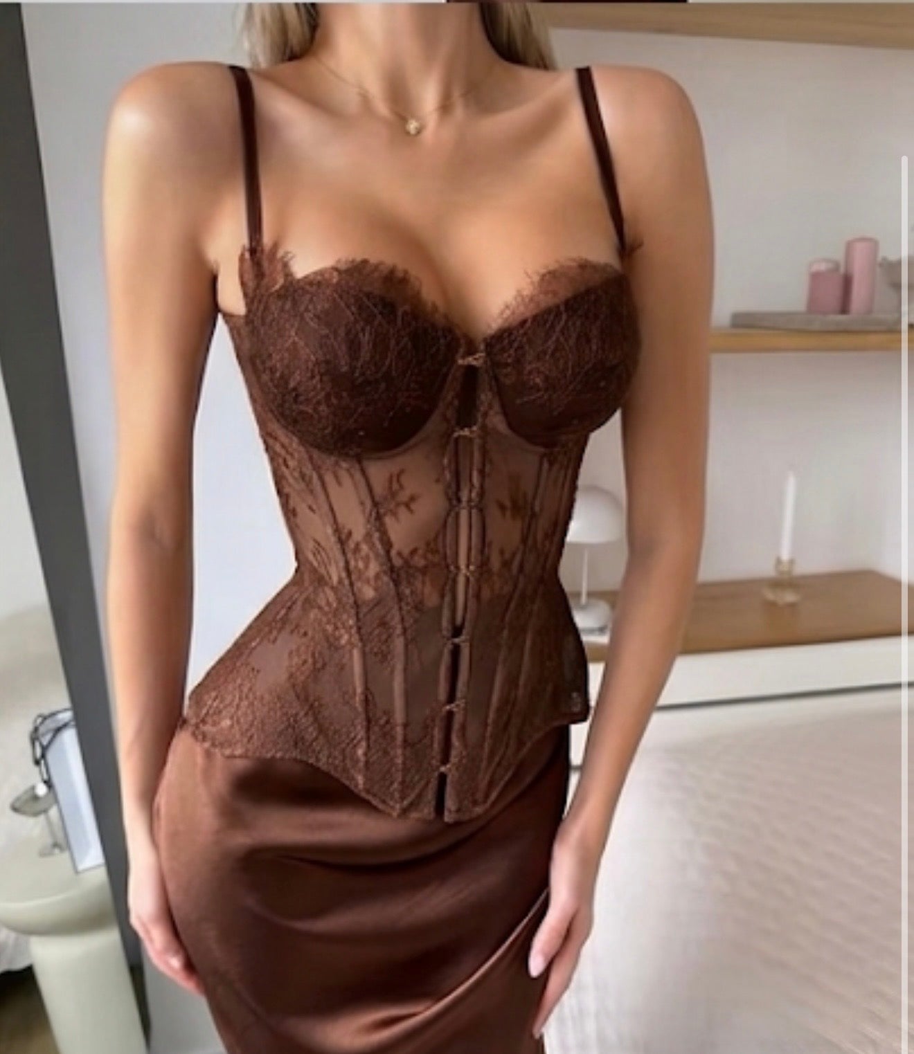 Corset with Gold Hardware