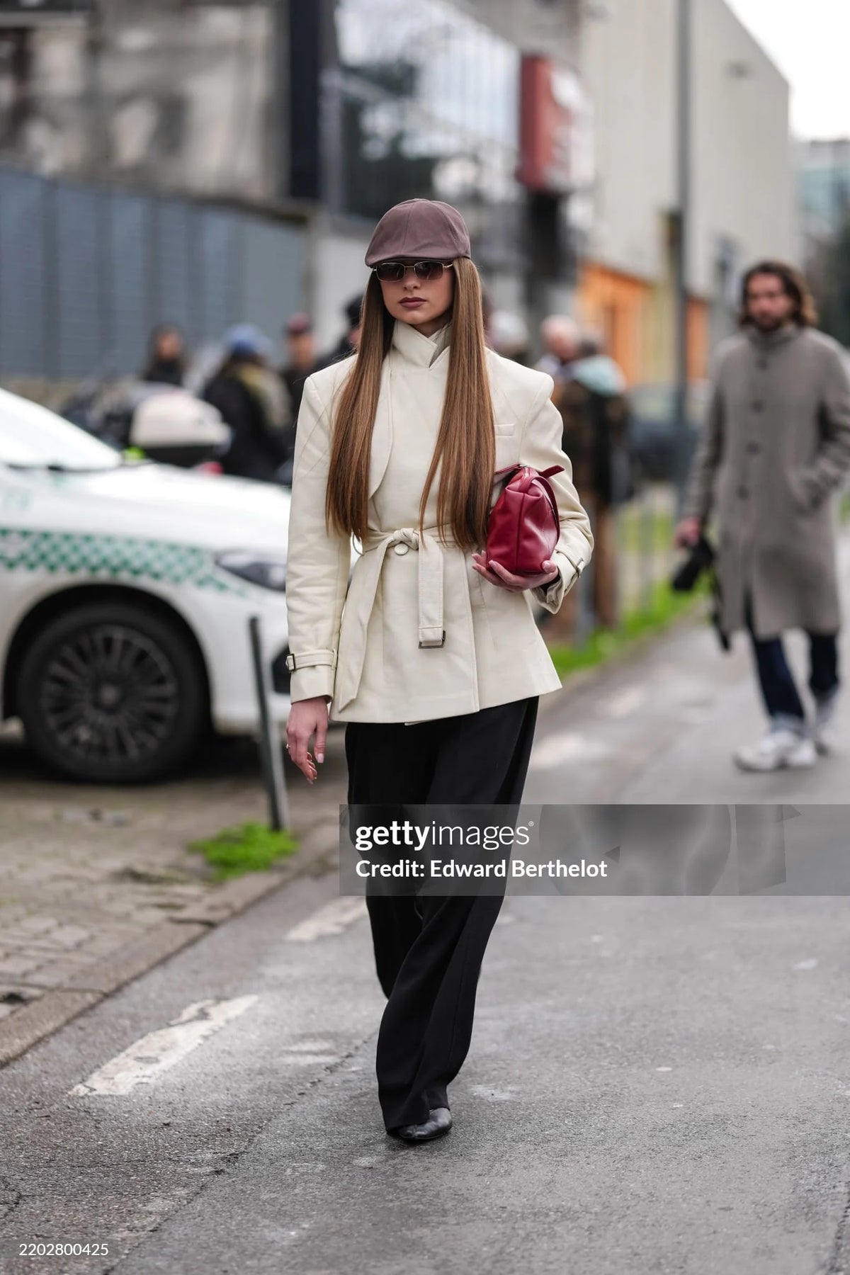 LONDON MILKY FAUX LEATHER JACKET