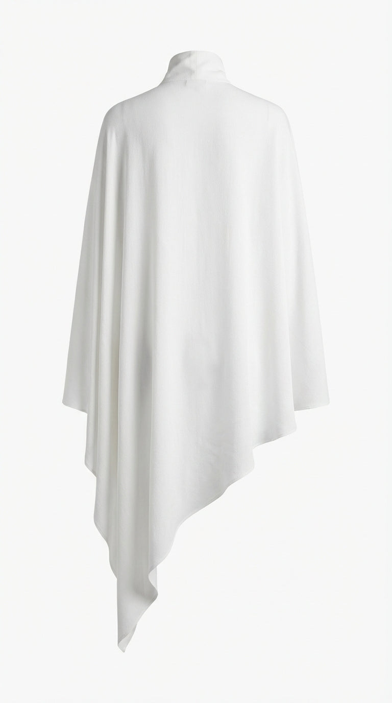 CANVAS SILK ASYMMETRIC BLOUSE