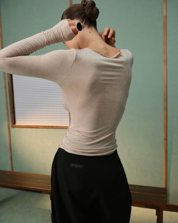 ULTRALIGHT CASHMERE & MICROMODAL LONG SLEEVE