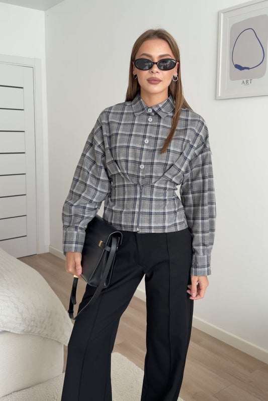Fitted Plaid Shirt | Women's Plaid Button-Down | Siayvo