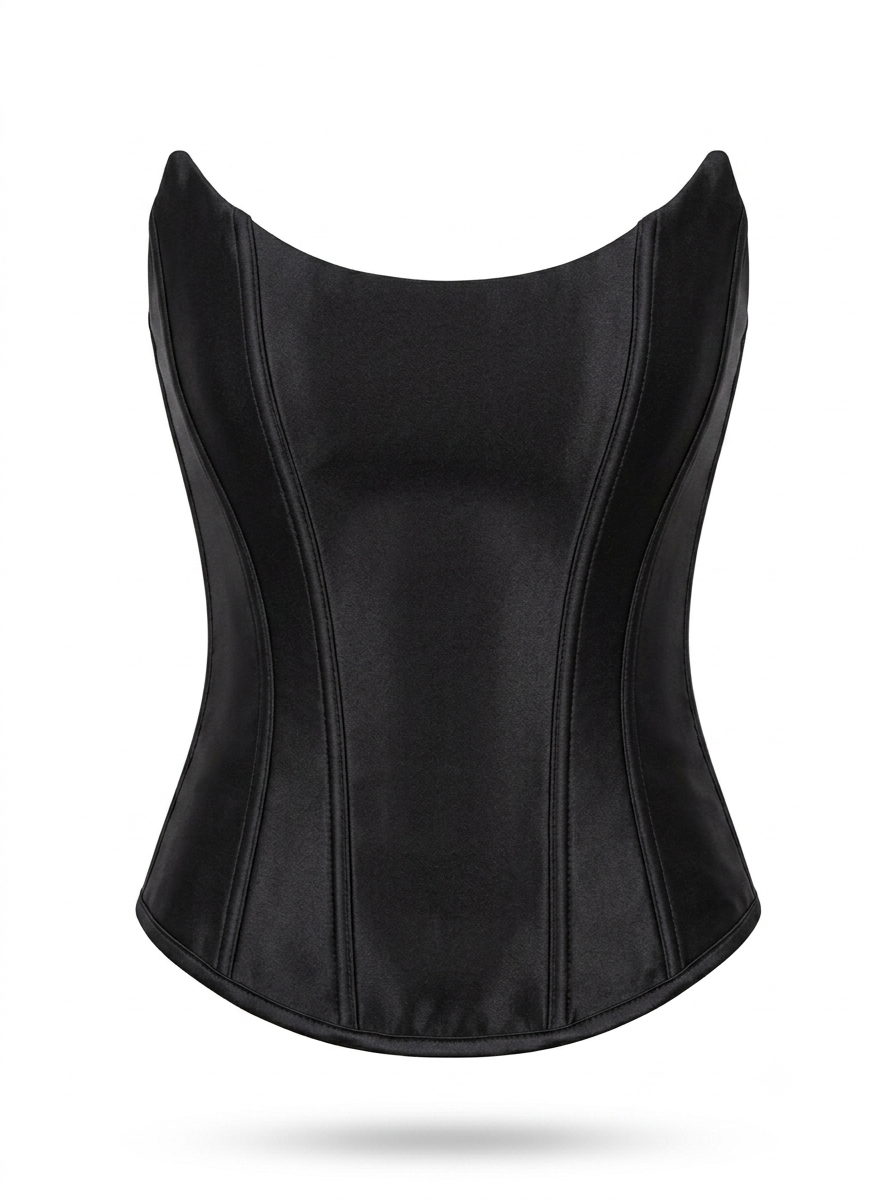Satin Batwing Corset