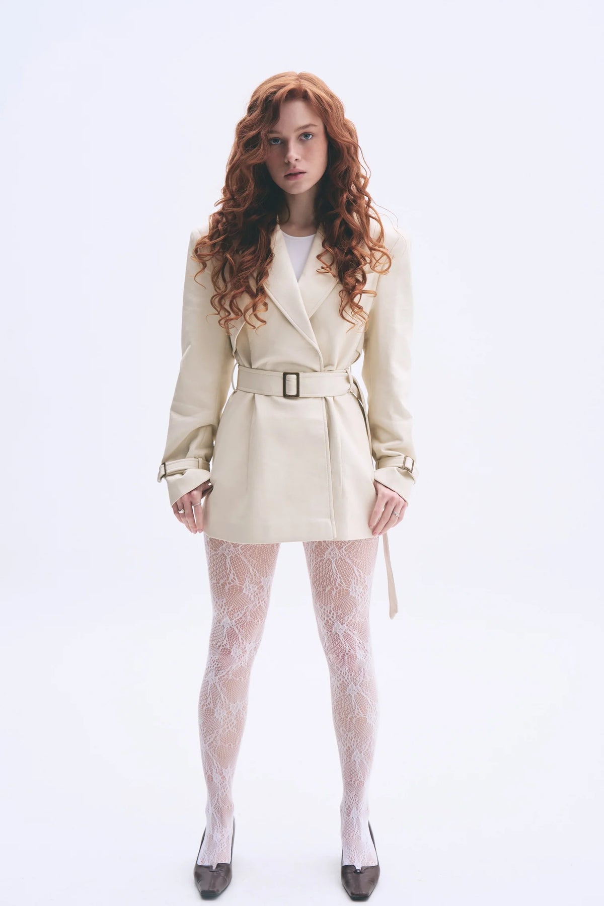 LONDON MILKY FAUX LEATHER JACKET