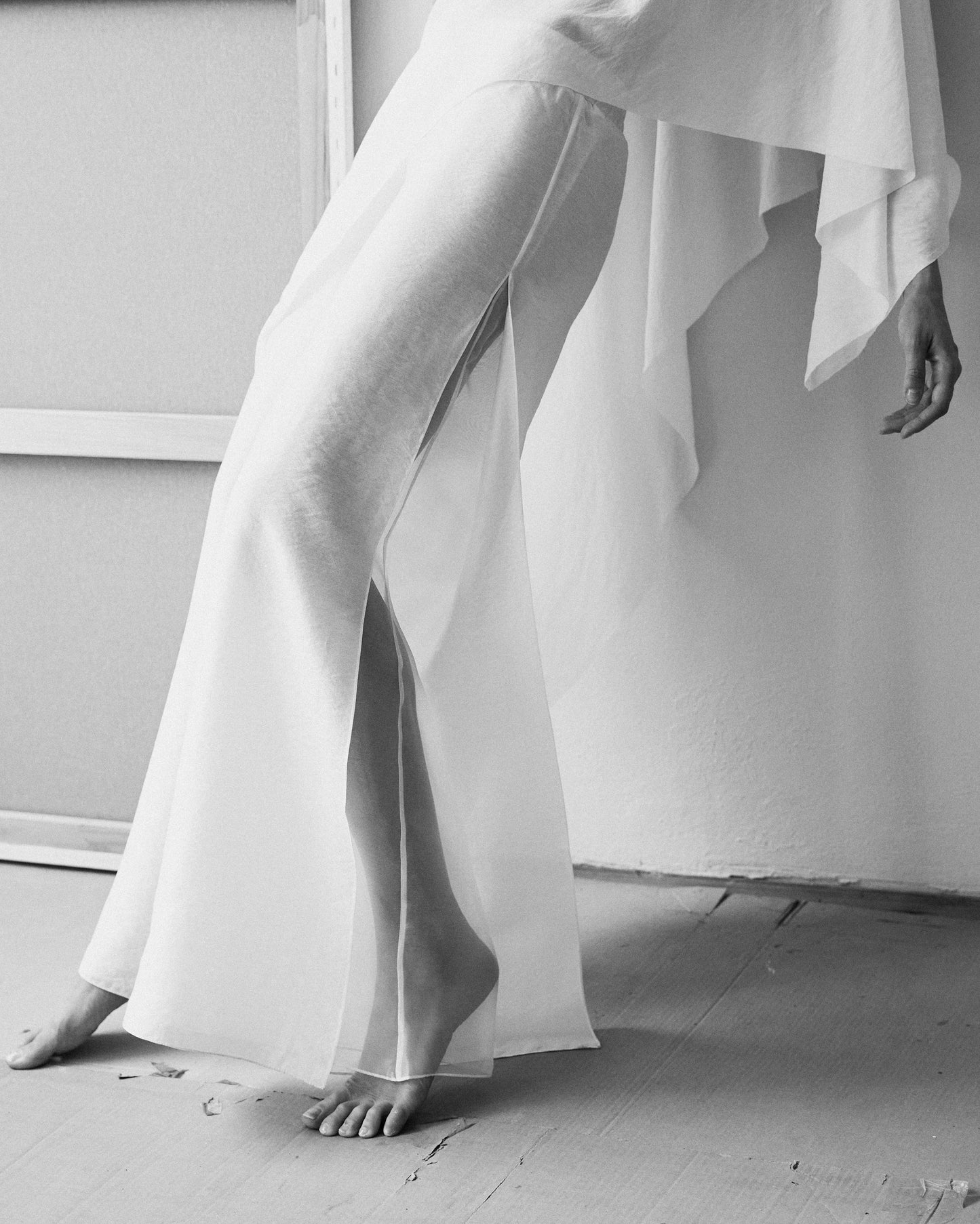 CANVAS SILK PANTS