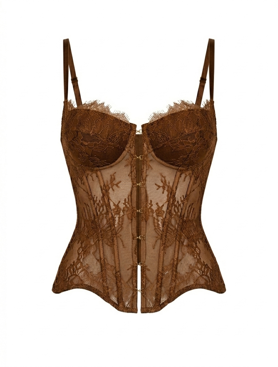 Corset with Gold Hardware