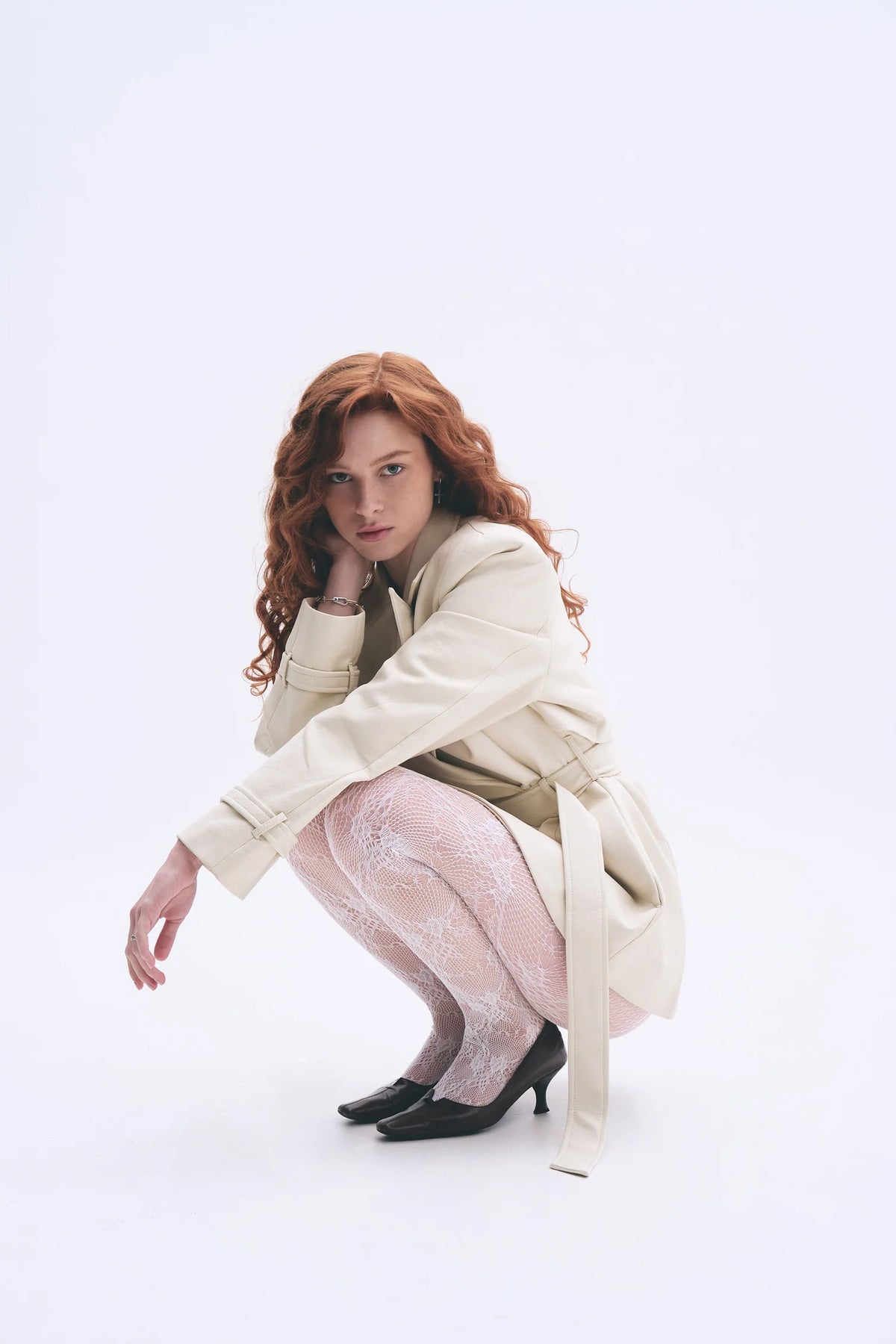 LONDON MILKY FAUX LEATHER JACKET