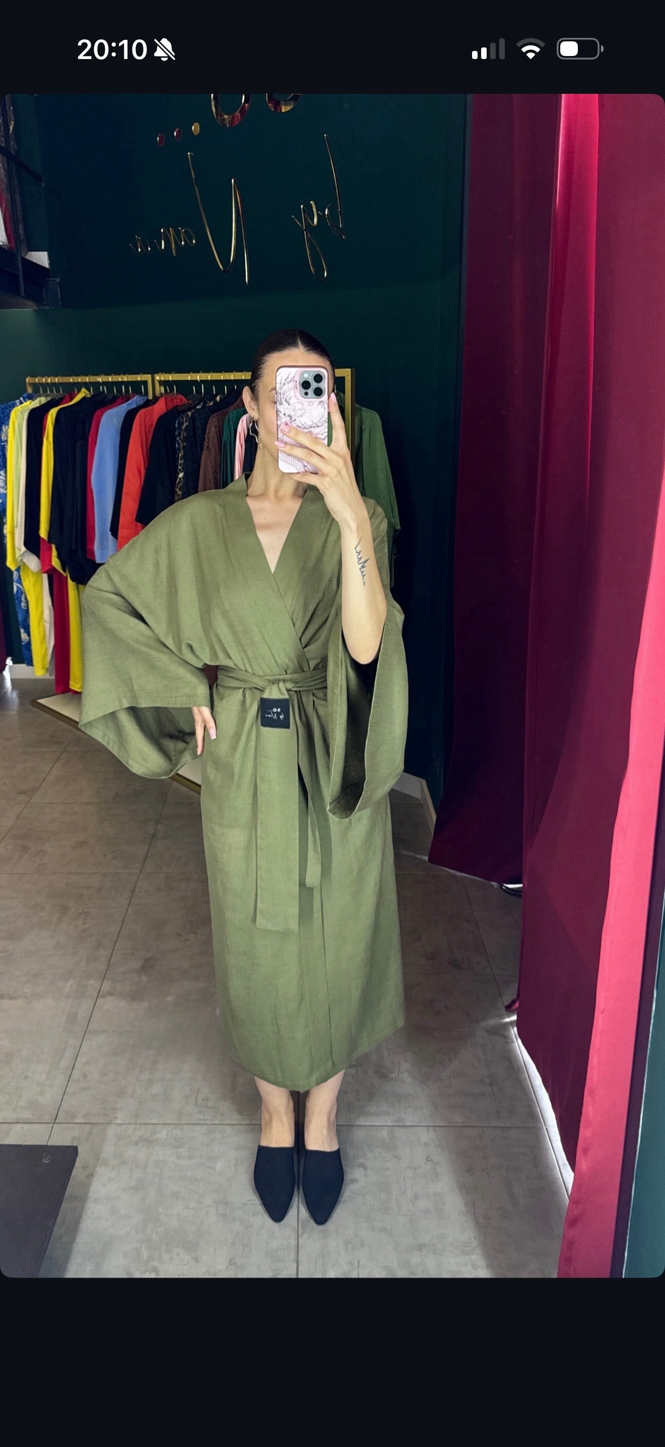 Kimono Linen Olive