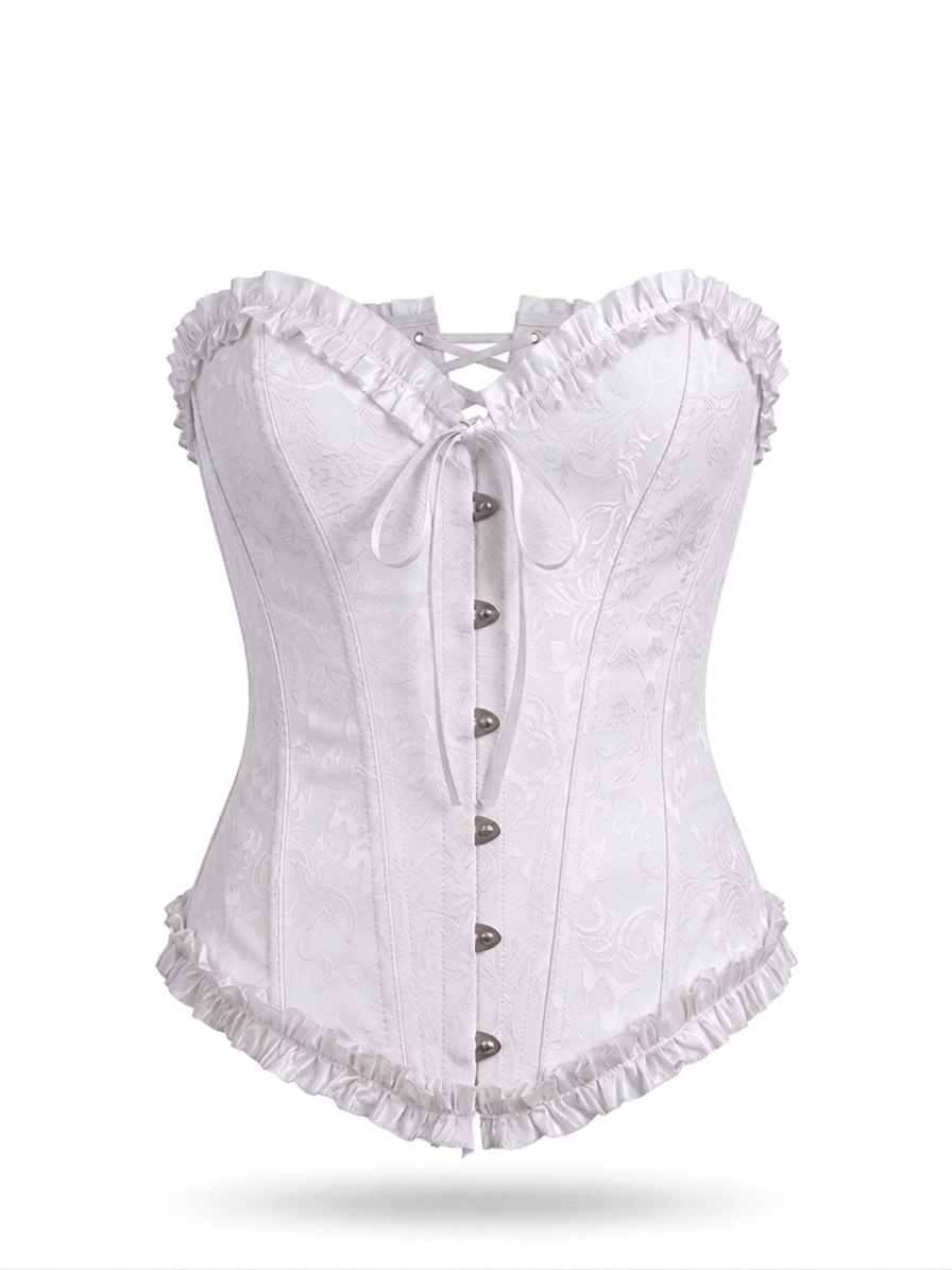 Ivory Corset with Ruffles