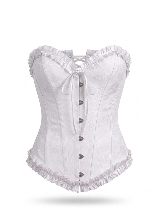 Ivory Corset with Ruffles