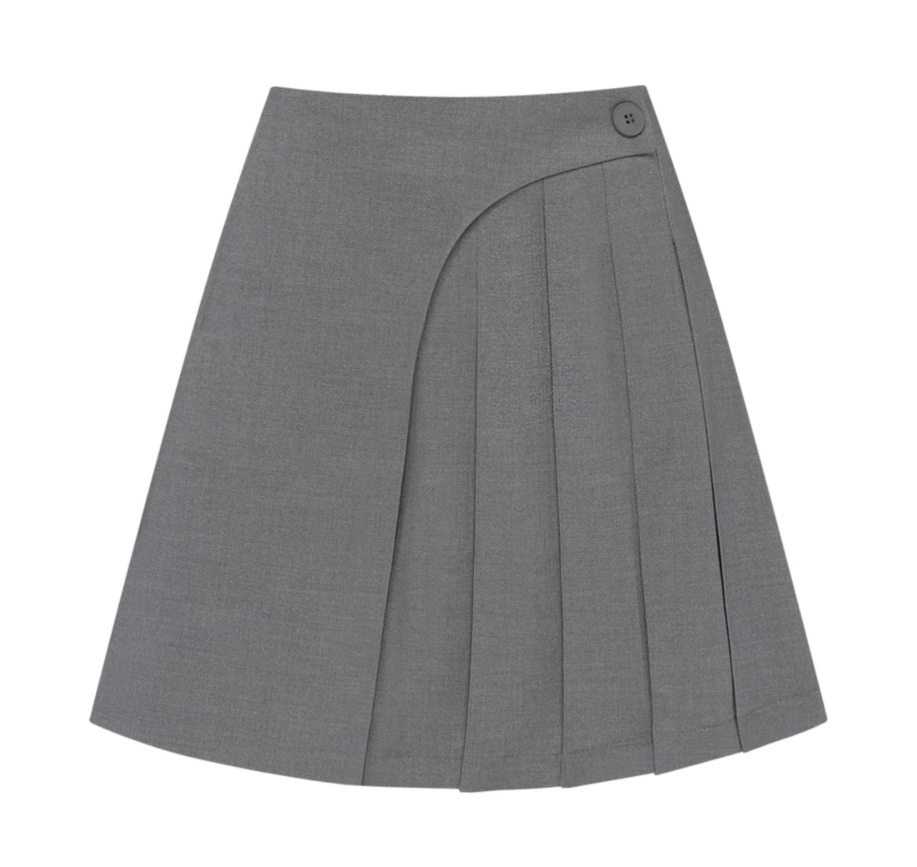Cher17 ASYMMETRICAL GRAY SKIRT