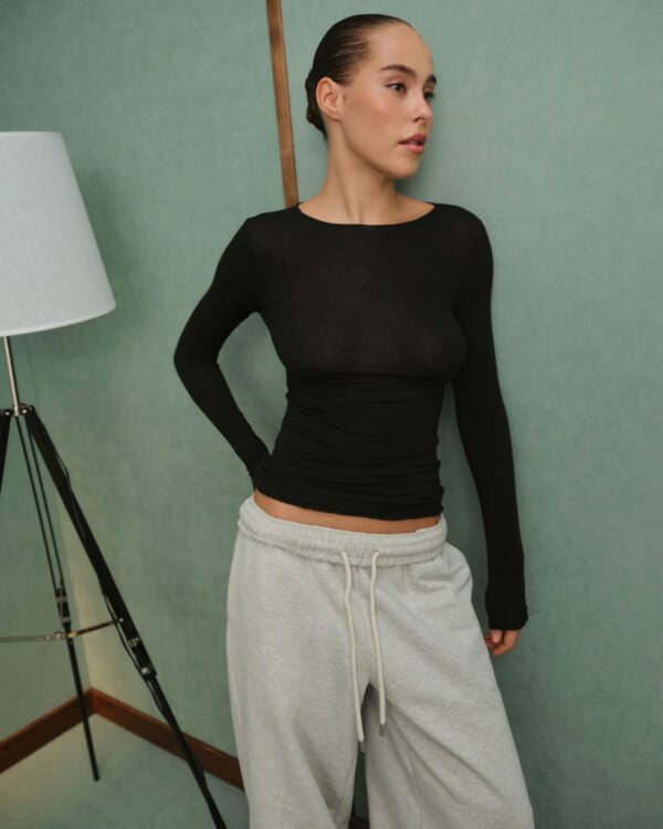 ULTRALIGHT CASHMERE & MICROMODAL LONG SLEEVE