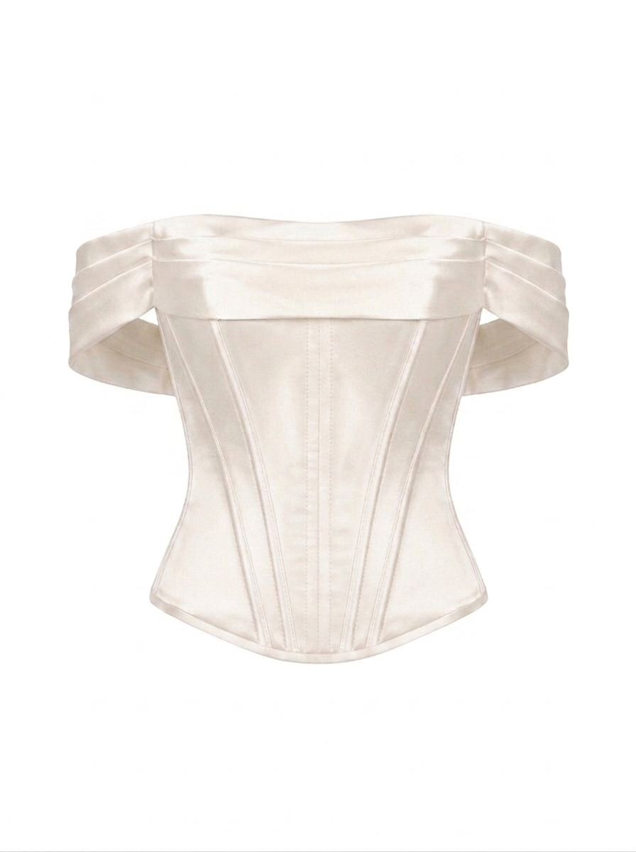 Milky Satin Corset