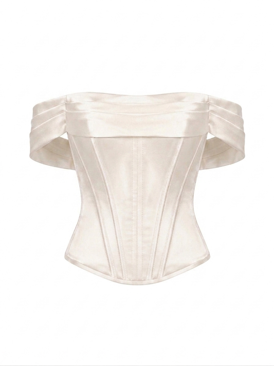 Milky Satin Corset
