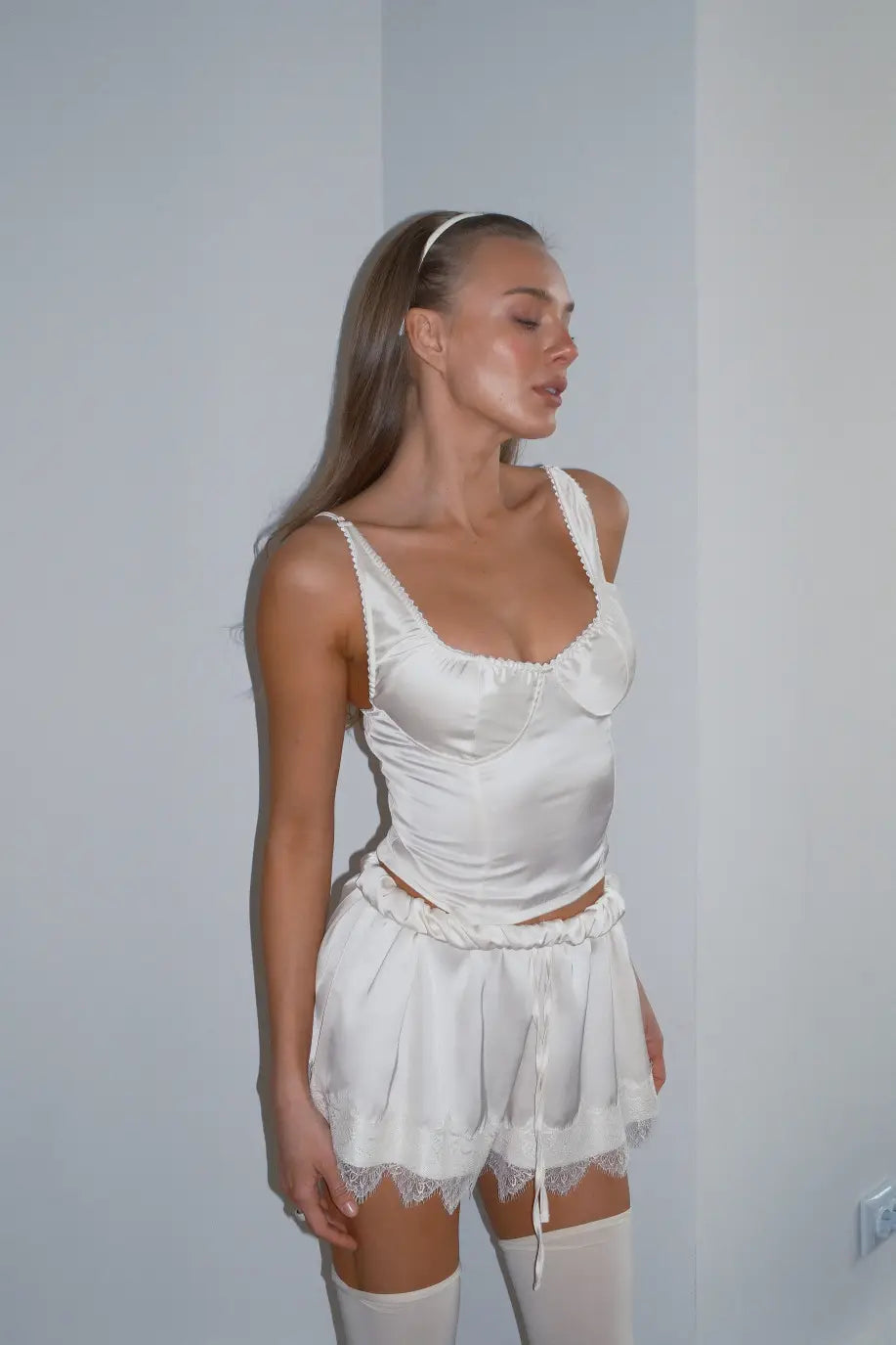 Satin shorts