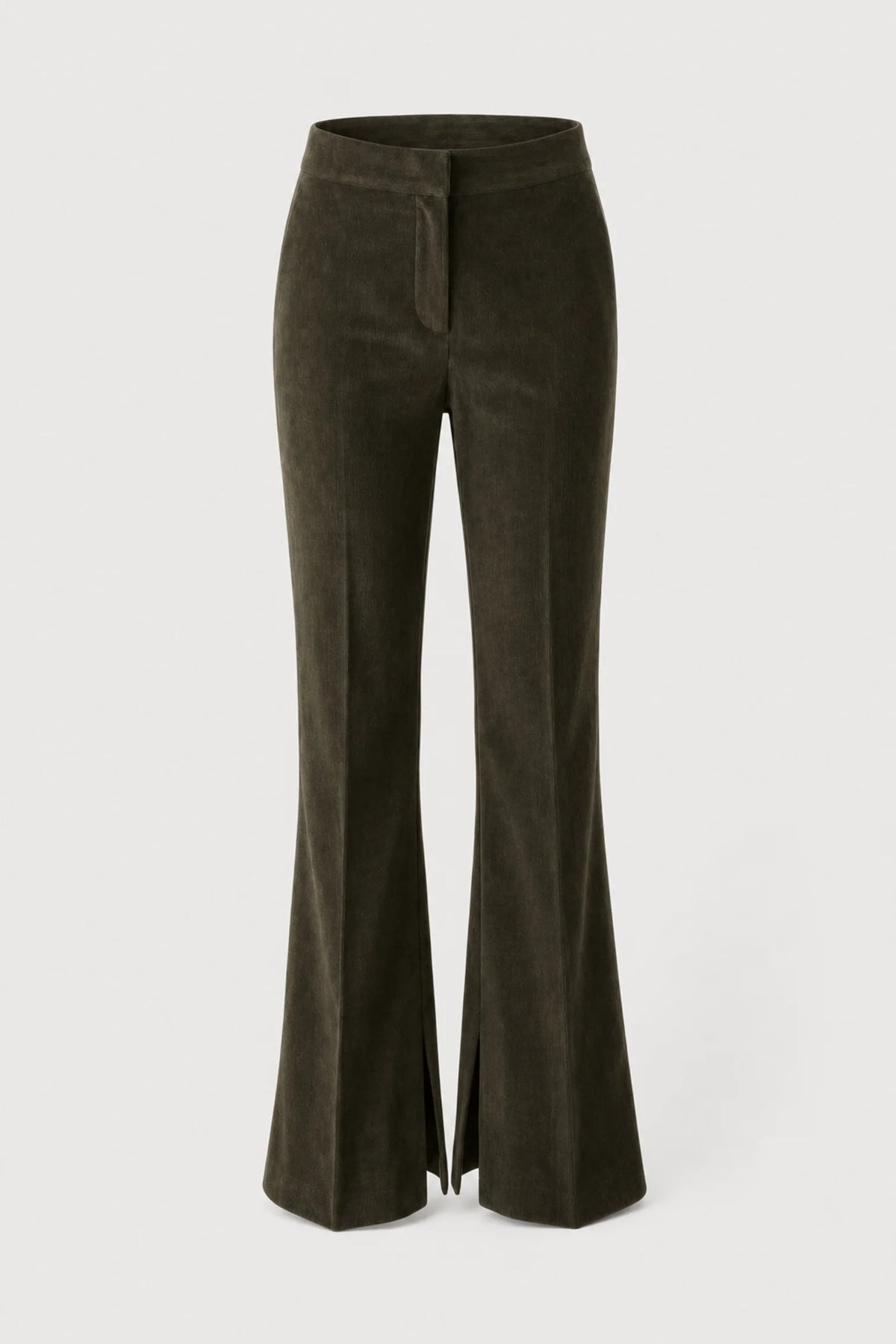 SCARLETT KHAKI FLARED PANTS