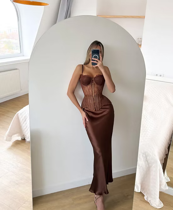 Corset with Gold Hardware