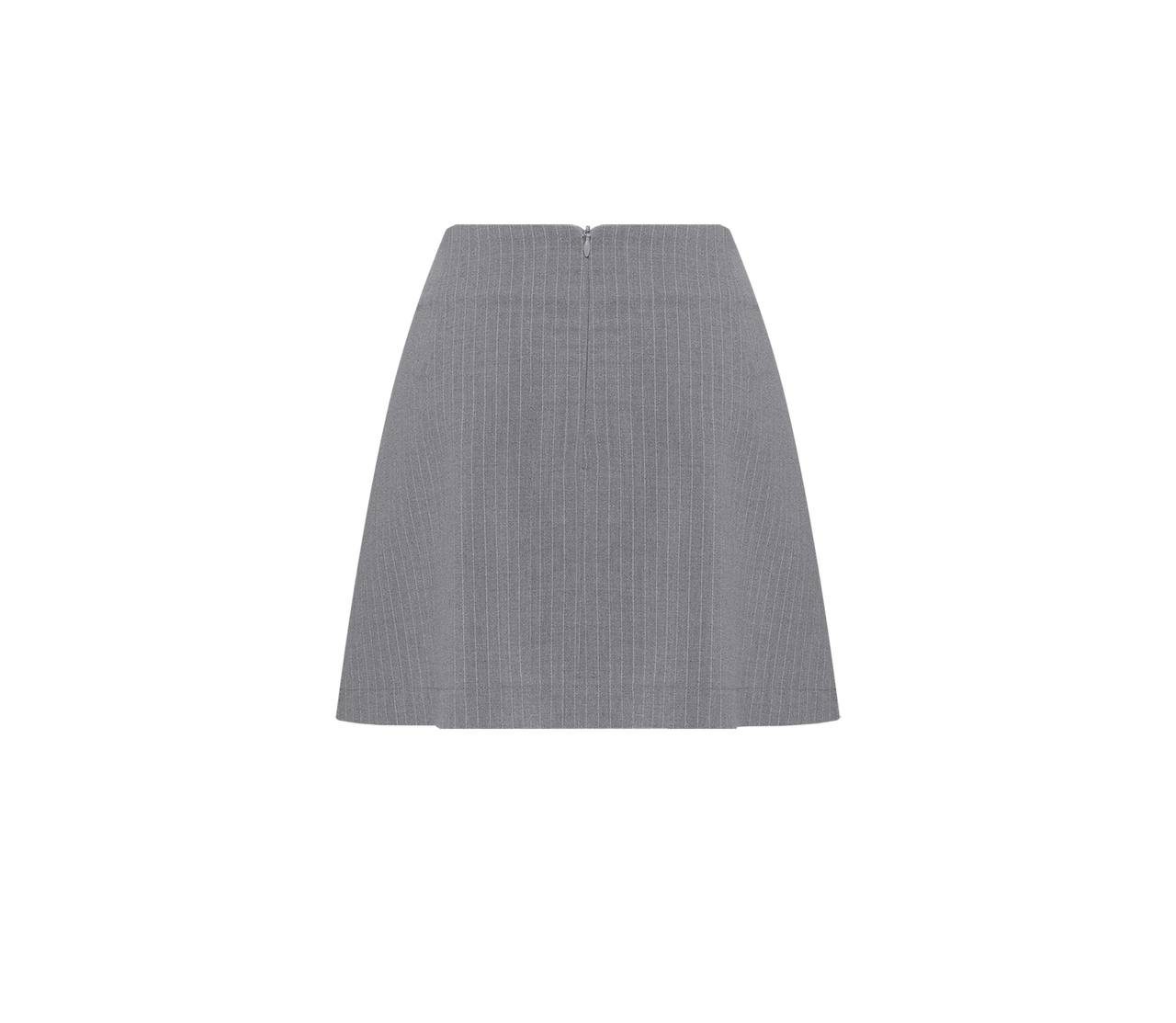 Gray asymmetrical skirt
